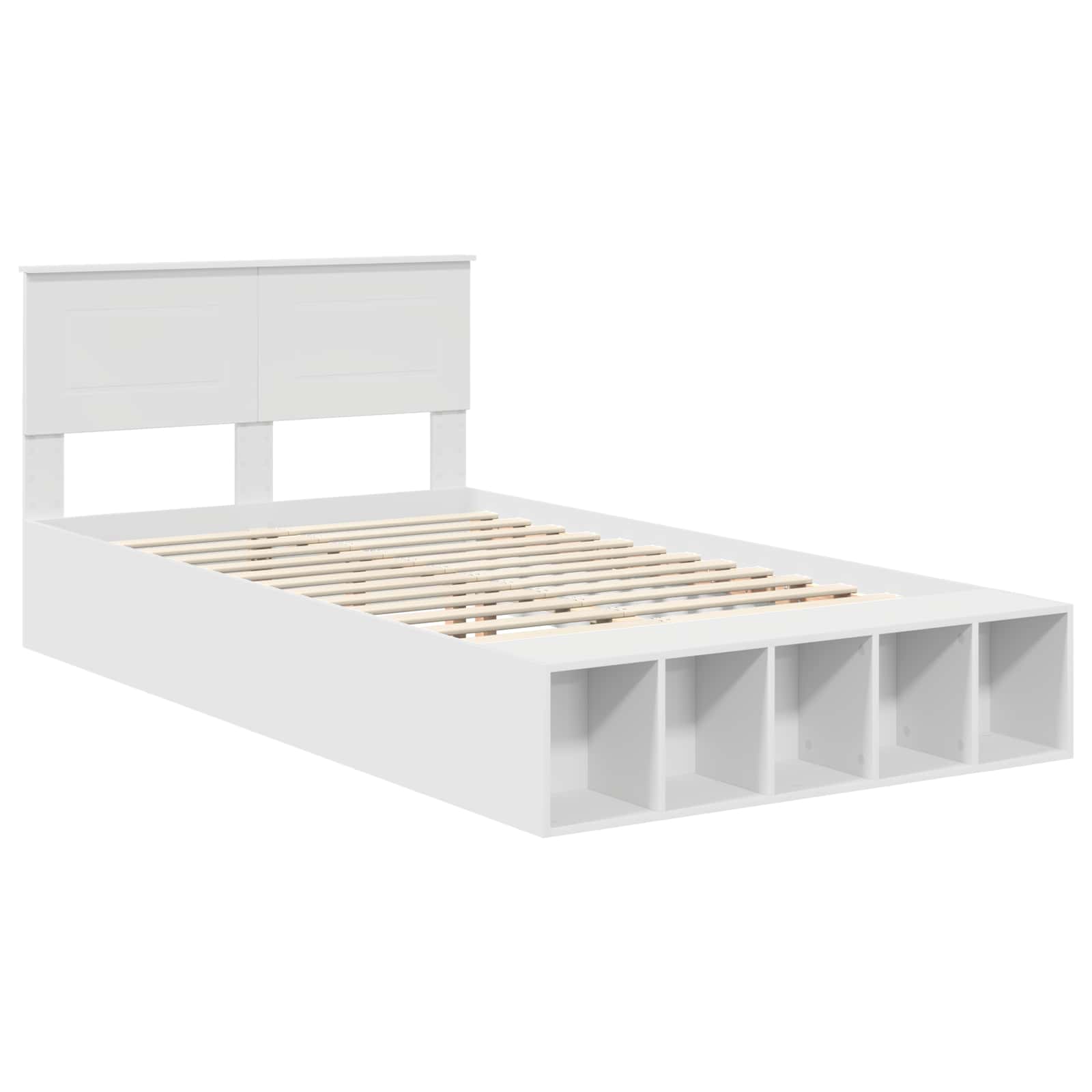 Struttura del letto Bianco 135 x 190 cm Legno multistrato 3408375