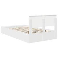 Struttura del letto Bianco 135 x 190 cm Legno multistrato 3408375