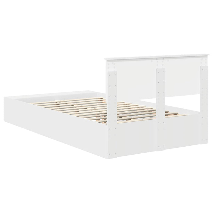 Struttura del letto Bianco 135 x 190 cm Legno multistrato 3408375