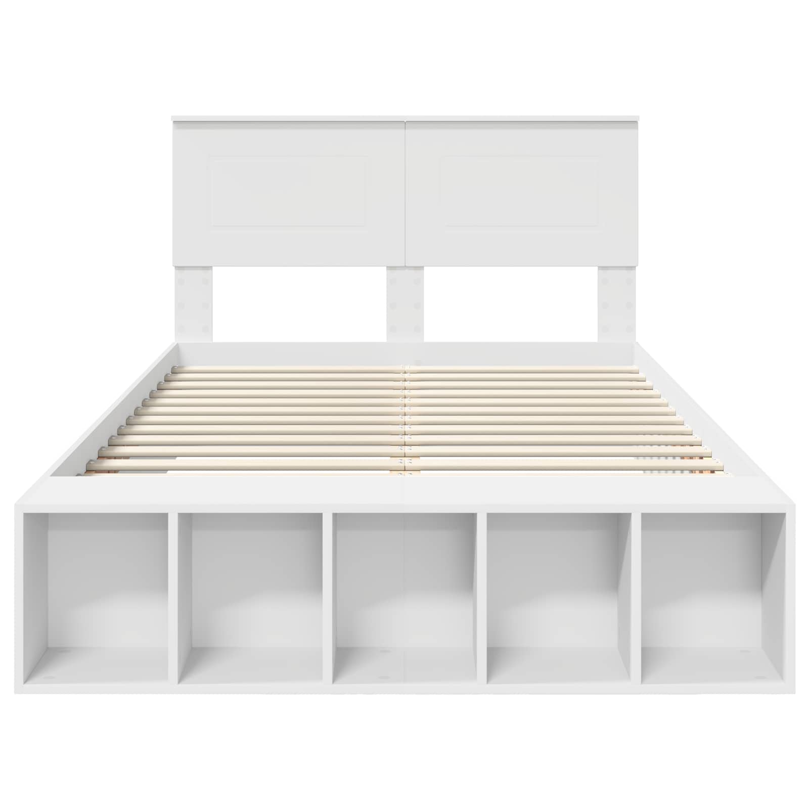 Struttura del letto Bianco 135 x 190 cm Legno multistrato 3408375