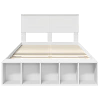 Struttura del letto Bianco 135 x 190 cm Legno multistrato 3408375