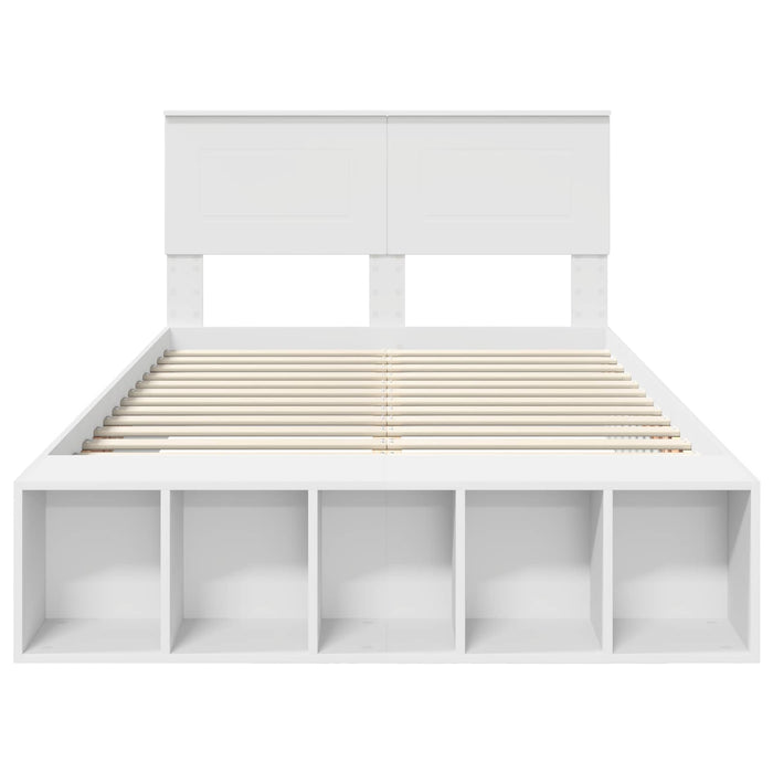 Struttura del letto Bianco 135 x 190 cm Legno multistrato 3408375