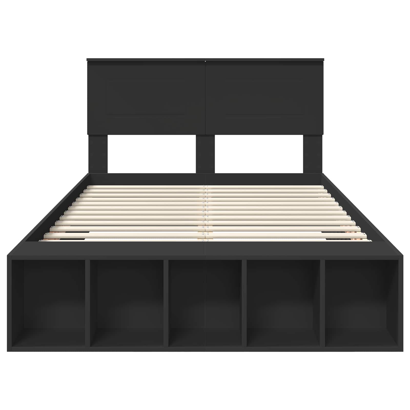 Struttura del letto Nero 135 x 190 cm Legno multistrato 3408376