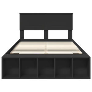 Struttura del letto Nero 135 x 190 cm Legno multistrato 3408376