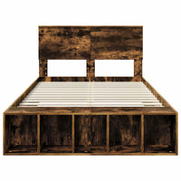 Struttura del letto Rovere fumé 135 x 190 cm Legno multistrato 3408379