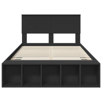 Struttura del letto Nero 120 x 190 cm Legno multistrato 3408383