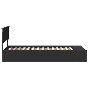 Struttura del letto Nero 100 x 200 cm Legno multistrato 3408397