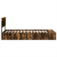 Struttura del letto Rovere fumé 100 x 200 cm Legno multistrato 3408400