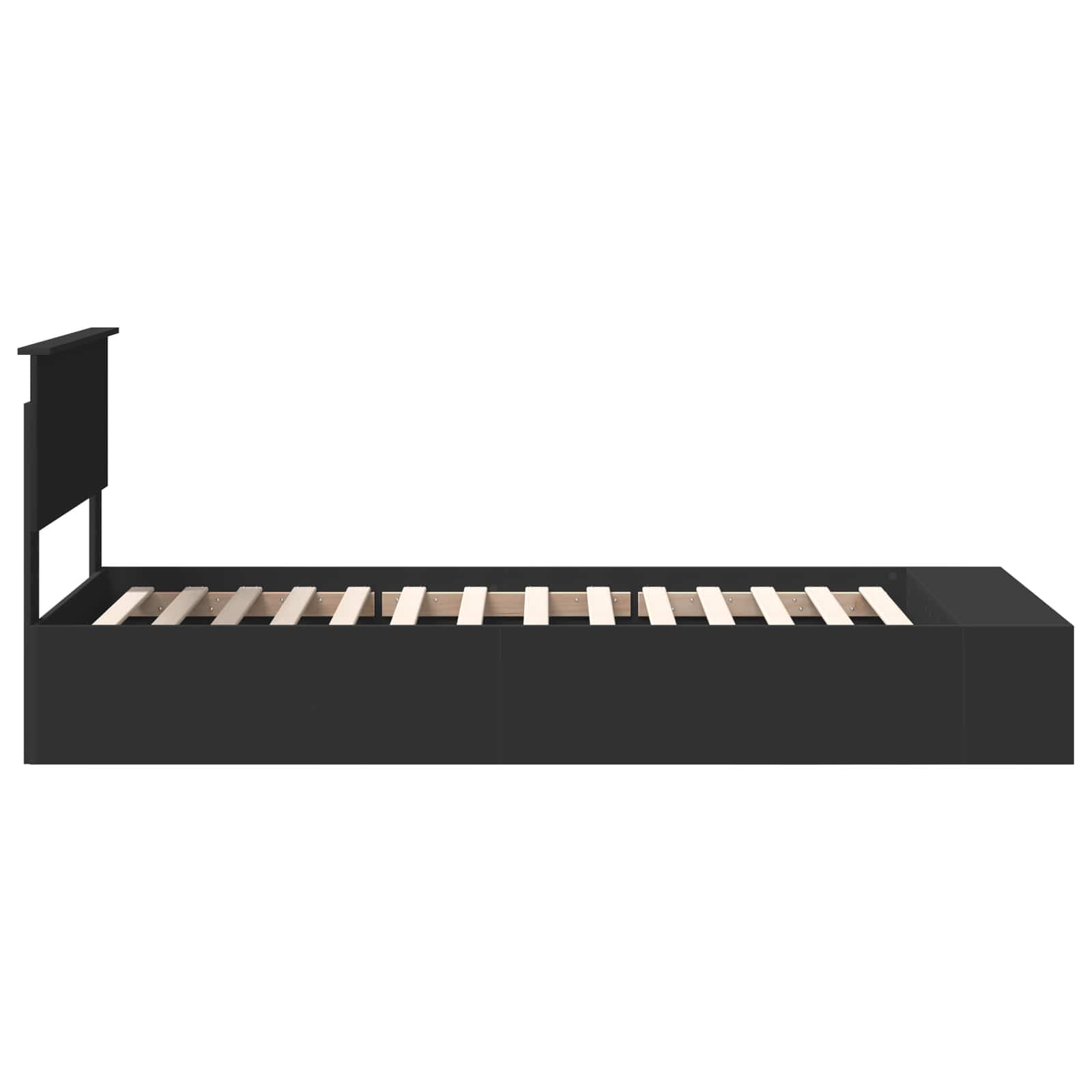 Struttura del letto Nero 90 x 190 cm Legno multistrato 3408404