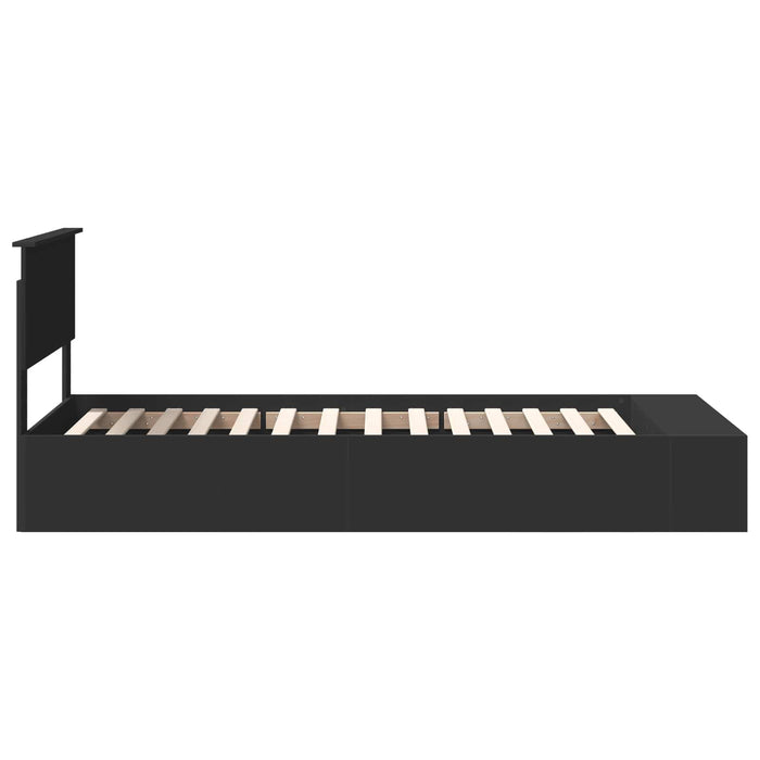 Struttura del letto Nero 90 x 190 cm Legno multistrato 3408404