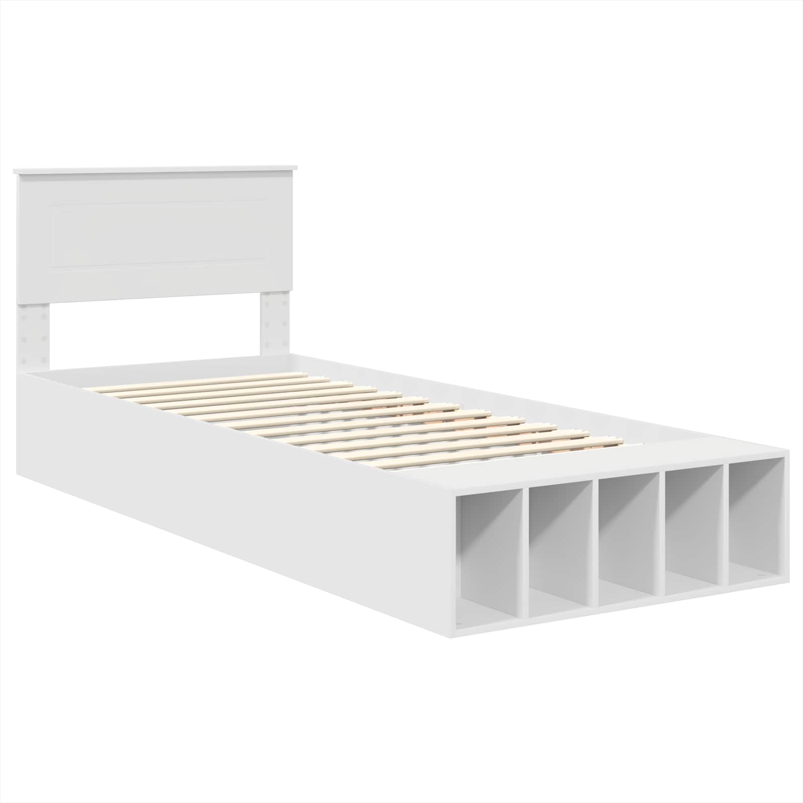 Struttura del letto Bianco 90 x 200 cm Legno multistrato 3408410