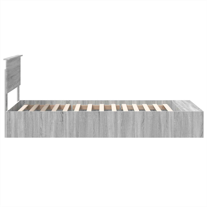 Struttura del letto Grigio Sonoma 90 x 200 cm Legno multistrato 3408415
