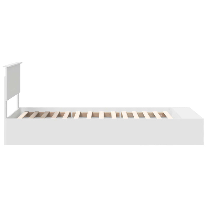 Struttura del letto Bianco 75 x 190 cm Legno multistrato 3408417