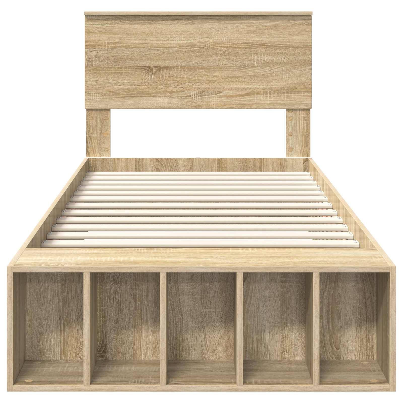 Struttura del letto Rovere Sonoma 75 x 190 cm Legno multistrato 3408419