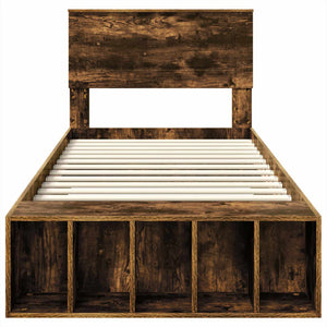 Struttura del letto Rovere fumé 75 x 190 cm Legno multistrato 3408421