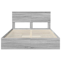 Letto con Contenitore con testiera-Struttura Letto con contenitore Grigio Sonoma 150 x 200 cm 954440
