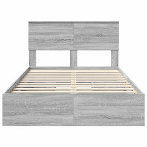Letto con Contenitore con testiera Grigio Sonoma 120 x 200 cm 3408485