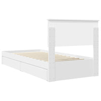 Letto con Contenitore Bianco 90 x 200 cm Legno multistrato