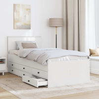 Daybed Bianco e Nero 100 x 200 cm Legno multistrato 3408515