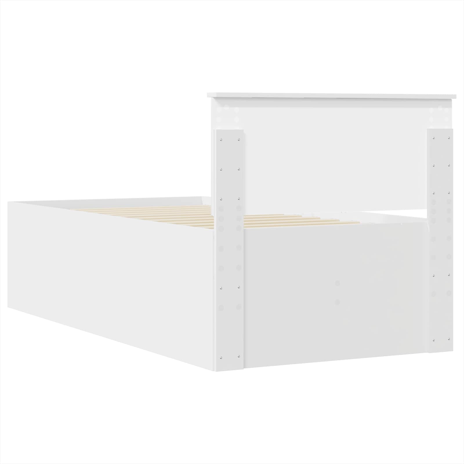 Daybed Bianco e Nero 100 x 200 cm Legno multistrato 3408515