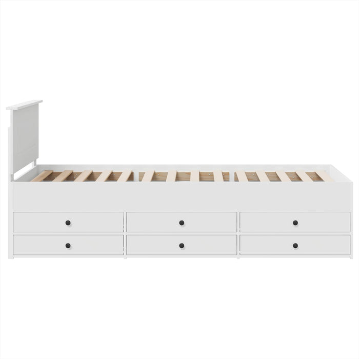 Daybed Bianco e Nero 100 x 200 cm Legno multistrato 3408515