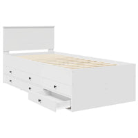 Daybed con cassetto Bianco e Nero 90 x 200 cm Legno multistrato 3408529