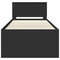 Daybed con cassetto Nero 90 x 200 cm Legno multistrato 3408530