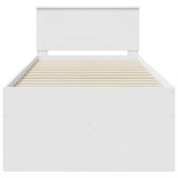 Daybed con cassetto Bianco e Nero 75 x 190 cm Legno multistrato 3408536