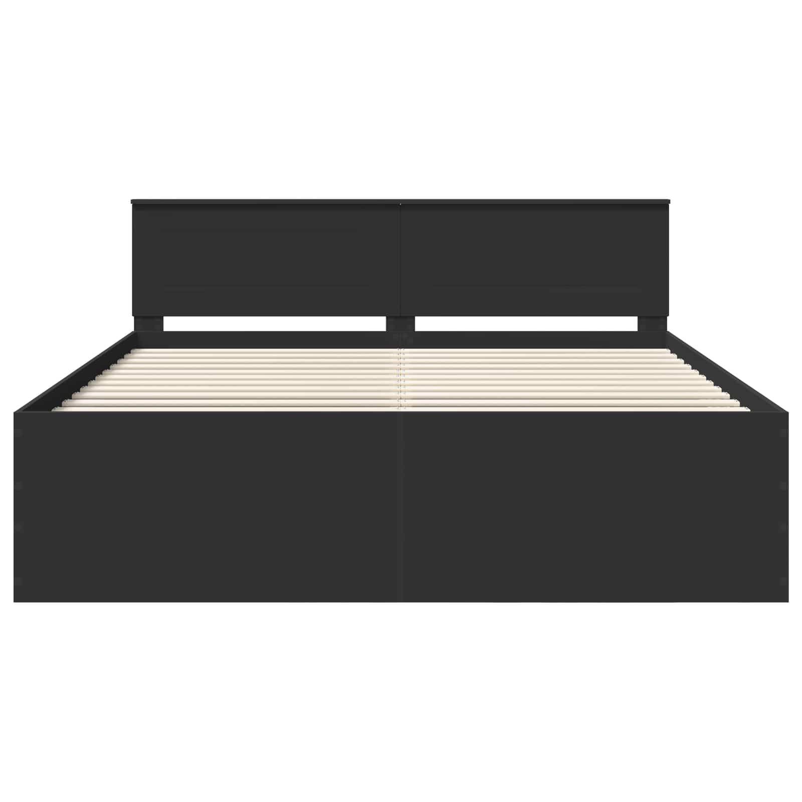 Struttura del letto Nero 200 x 200 cm Legno multistrato 3408544