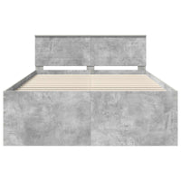 Struttura del letto con testiera Grigio cemento 150 x 200 cm 3408567