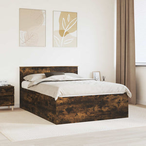 Struttura del letto Rovere fumé 150 x 200 cm Legno multistrato 3408568