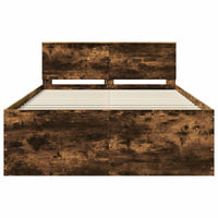 Struttura del letto Rovere fumé 150 x 200 cm Legno multistrato 3408568