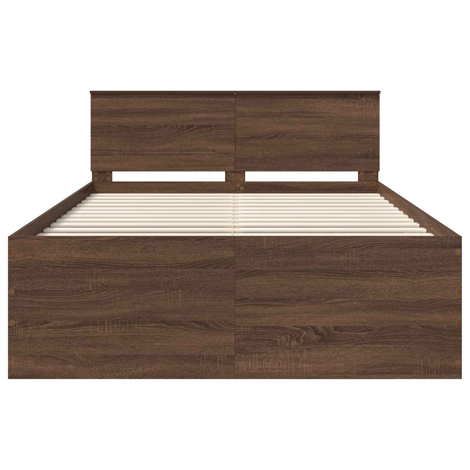 Struttura del letto con testiera Rovere Marrone 150 x 200 cm 3408570