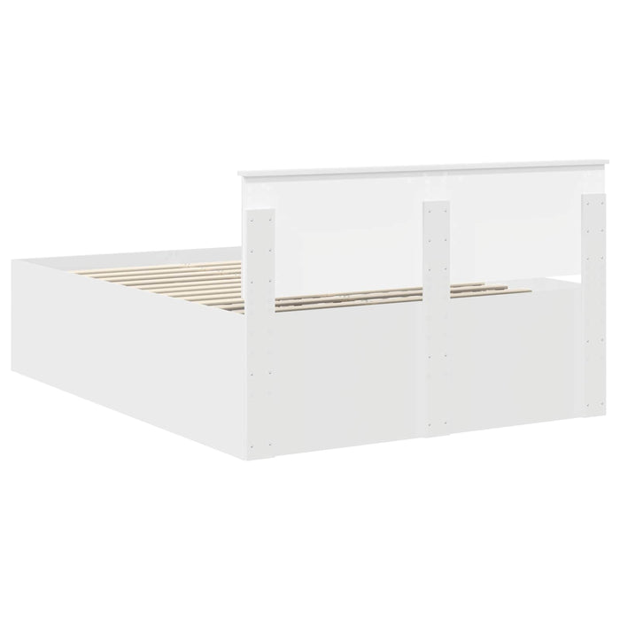 Struttura del letto Bianco 140 x 200 cm Legno multistrato 3408578