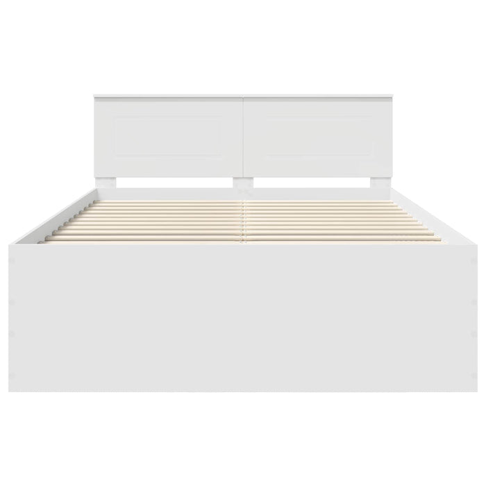 Struttura del letto Bianco 140 x 200 cm Legno multistrato 3408578