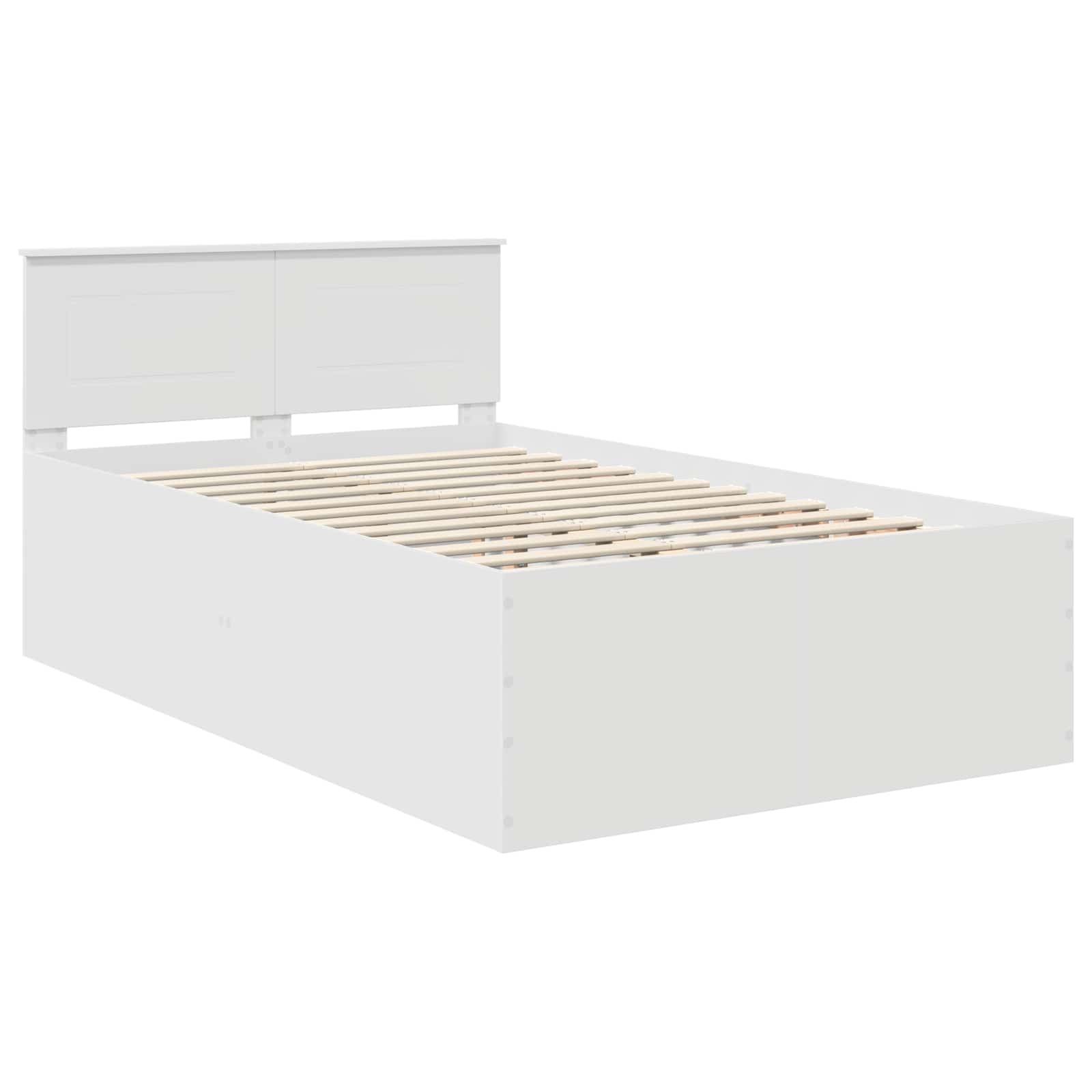 Struttura del letto Bianco 120 x 190 cm Legno multistrato 3408592