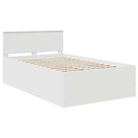 Struttura del letto Bianco 120 x 190 cm Legno multistrato 3408592