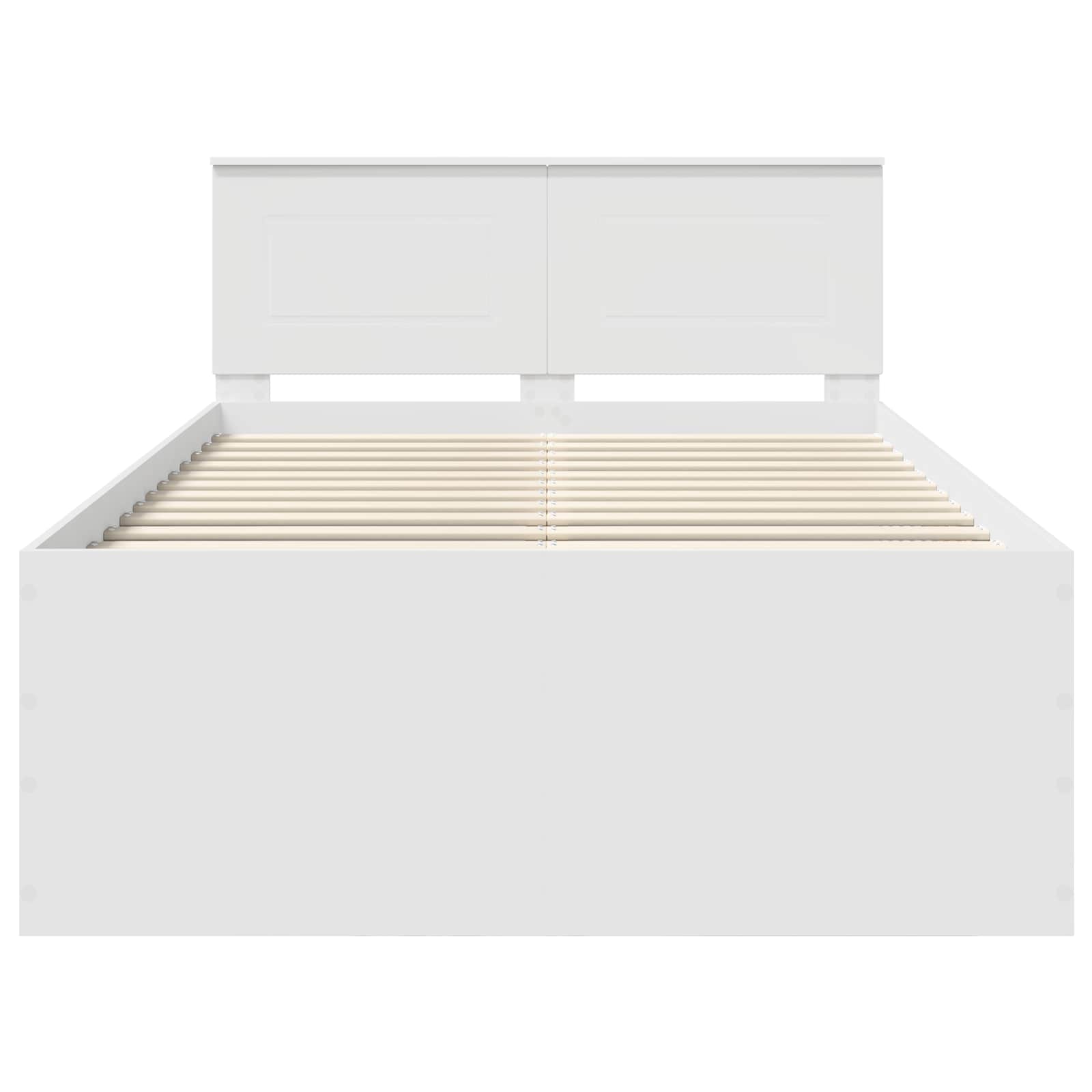 Struttura del letto Bianco 120 x 190 cm Legno multistrato 3408592