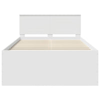 Struttura del letto Bianco 120 x 190 cm Legno multistrato 3408592