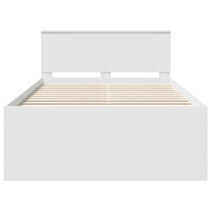 Struttura del letto Bianco 120 x 190 cm Legno multistrato 3408592