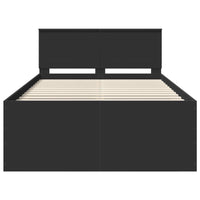 Struttura del letto Nero 120 x 190 cm Legno multistrato 3408593