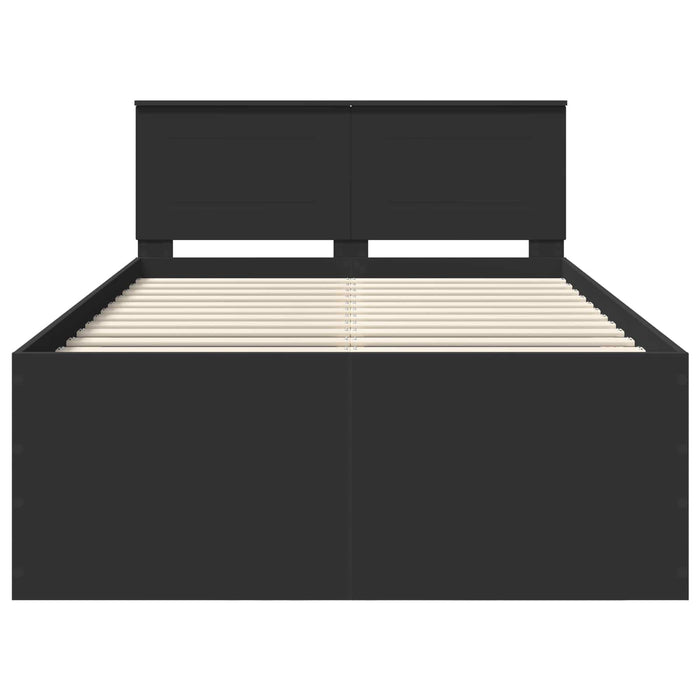 Struttura del letto Nero 120 x 190 cm Legno multistrato 3408593