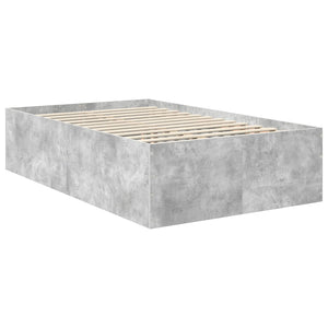 Struttura del letto con testiera Grigio cemento 120 x 190 cm 3408595