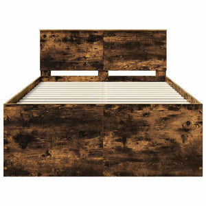 Struttura del letto Rovere fumé 120 x 190 cm Legno multistrato 3408596