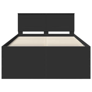 Struttura del letto Nero 120 x 200 cm Legno multistrato 3408600