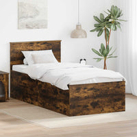 Struttura del letto Rovere fumé 90 x 190 cm Legno multistrato 3408617