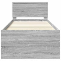 Struttura del letto Grigio Sonoma 90 x 190 cm Legno multistrato 3408618