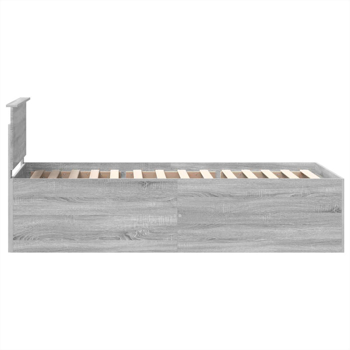 Struttura del letto Grigio Sonoma 90 x 190 cm Legno multistrato 3408618