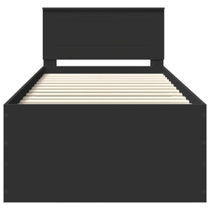 Struttura del letto Nero 90 x 200 cm Legno multistrato 3408621