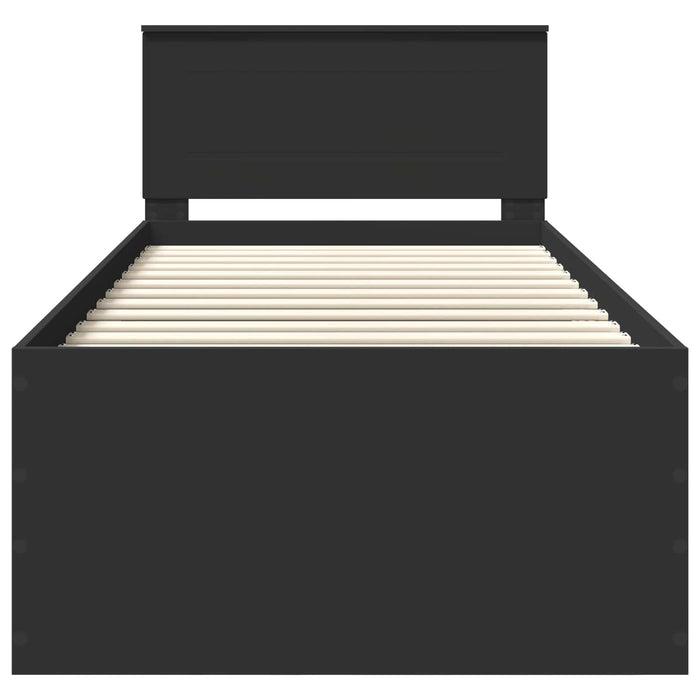 Struttura del letto Nero 90 x 200 cm Legno multistrato 3408621